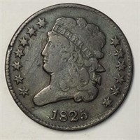 1825 1/2 CENT F+