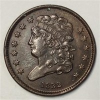 1832 1/2 CENT AU