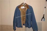 vintage wrangler jean coat size L