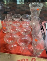 Approximately 17 Pieces of Glassware