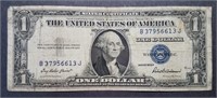 1935 Series F $1 Silver Certificate Blue Seal Note
