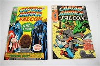 TWO 15 CENT COMICS "CAPTAIN AMERICA"