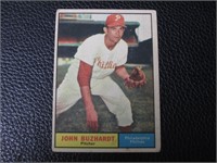 1961 TOPPS #3 JOHN BUZHARDT PHILLIES