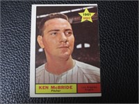 1961 TOPPS #209 KEN MCBRIDE ANGELS VINTAGE