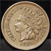 1862 Indian Head Cent, Higher Grade