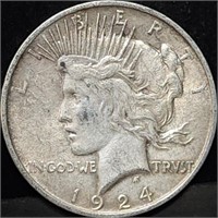 1924 Peace Silver Dollar