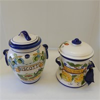 BISCOTTI & BONBONS CERAMIC JARS