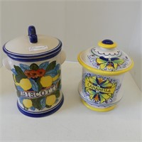 BISCOTTI & CARAMELLA CERAMIC JARS