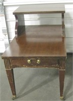 17" x 24" x 24" 2 Tier End Table On Casters
