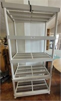 PLASTIC RACK WITH 4 SHELVES
