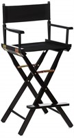 Casual Home 30-Inch Director Chair Black Frame,