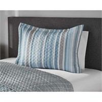 Sz K 1PC Mainstays Vertical Stripe Sham