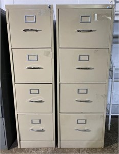 (L) 2 4-Shelf Filing Cabinets (bidding on one