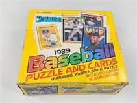 1989 DONRUSS BASEBALL CARD PUZZLE FULL WAX BOX