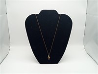 10K Gold Mystic Topaz Necklace Pendant