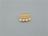 10K Office Depot Pin Pinback lapel 2.7 grams