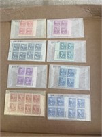 1938 US Stamp Plate Block Lot