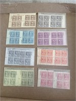 1938 US Stamp Plate Block Lot