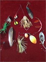 7 Vintage Metal Fishing Lures