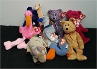 Group of Ty Beanie Babies