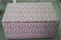 Wooden Chest covered with material  35x22x18"H