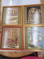 4 Egyptian Artifact Prints