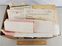 Box of Vintage Railroad Receipts