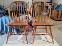 Two Wood Dining Country Chairs