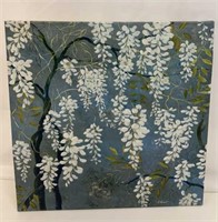 Large canvas wisteria print 36x36