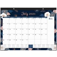 Desk Calendar 2024-2025 - 18 Monthly Large Desk