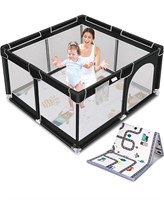 Suposeu Baby Playpen with Anti-Slip Mat