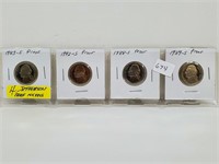 Four Proof Jefferson Nickels
