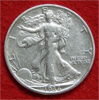 1936 S Walking Liberty Silver Half Dollar