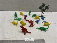 Vintage Lot of Dinosaurs Plastic