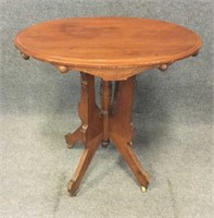 Carved Wood Parlor Table