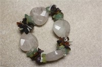 Quartz/Stone Elastic Bracelet