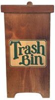 Wooden Trash Bin