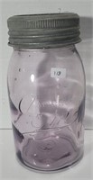 WALLACEBURG GEM COLORED FRUIT JAR QUART