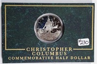 1992-S  Columbus Comm Half Dollar in display