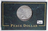 1922-D  Peace Dollar in display