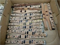 GROUP OF 25 TOOLED LEATHER WATCH BANDS