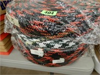 GROUP OF 6 ROLLS OF NYLON BRAIDED BELTING