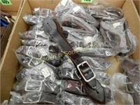 GROUP OF 25 NEW LEATHER SPUR STRAPS