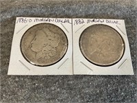 1882 and 1886-O Morgan Dollars