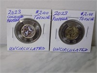 2023 Riopelle Coloured/Plain UNC Toonies