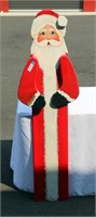 5' Tall Santa Hand Painted by Linda Decor