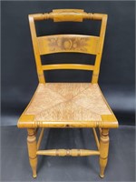 Hitchcock Blonde Stenciled Side Chair