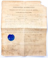 Theodore Roosevelt Signed Presidential Appointment