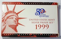 1999 U.S SILVER PROOF SET