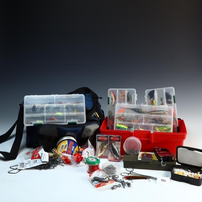 Fishing lures and box